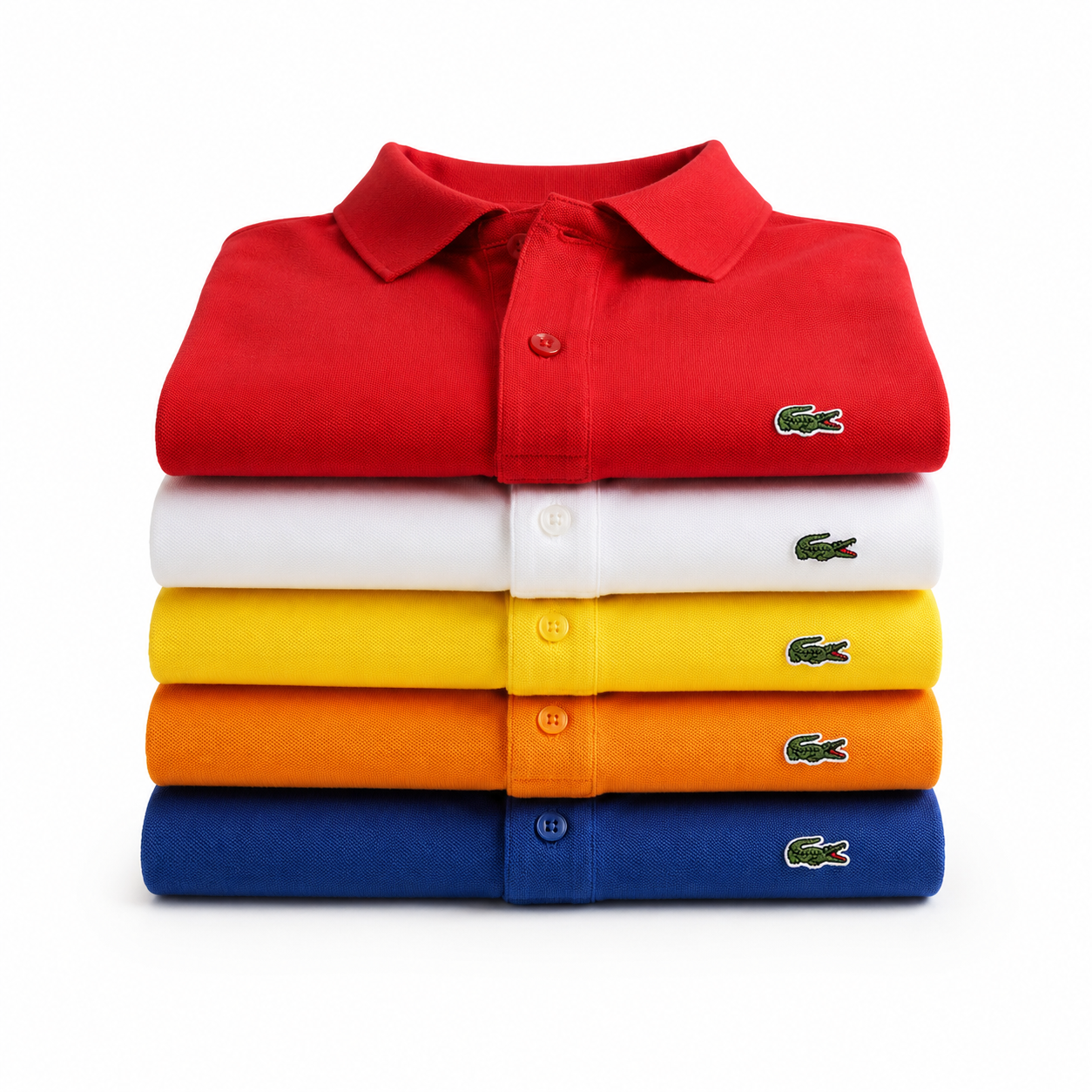 Kit 5 Camisas Polo Masculinas Premium – Cores Sortidas