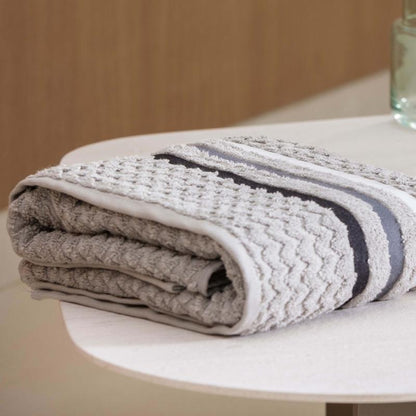 Kit 4 Toalhas Banhão Gigante Jacquard Trento — 100% Algodão Premium 450g/m²