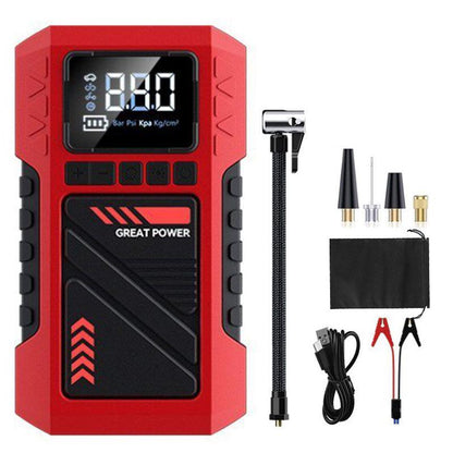 Compressor de Ar Portátil Digital 12V com Power Bank e Luz LED