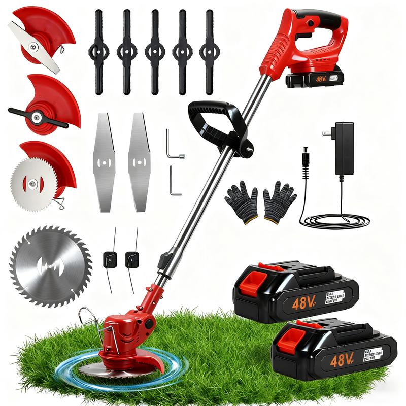 GreenCut Pro™ – Cortador de Grama Sem Fio | Bivolt + 2 Baterias Recarregáveis