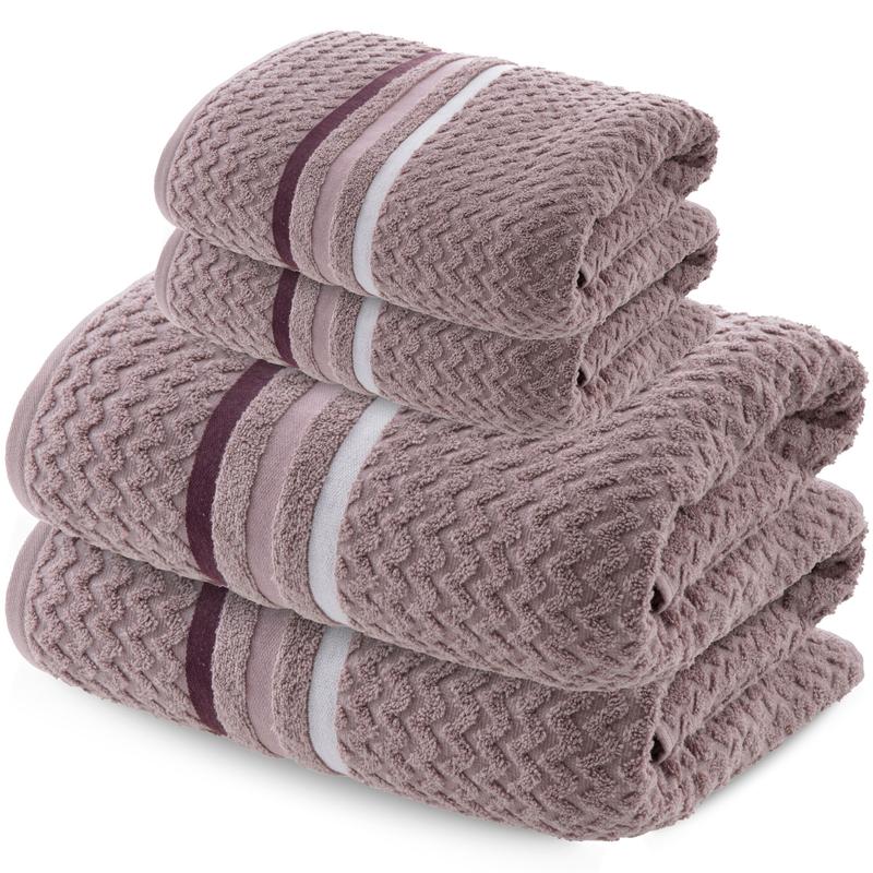 Kit 4 Toalhas Banhão Gigante Jacquard Trento — 100% Algodão Premium 450g/m²