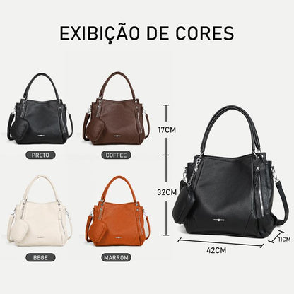 Bolsa Feminina Grande em PU Premium