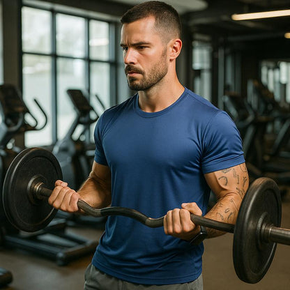 Kit 5 Camisetas Dry Fit Masculinas Básicas