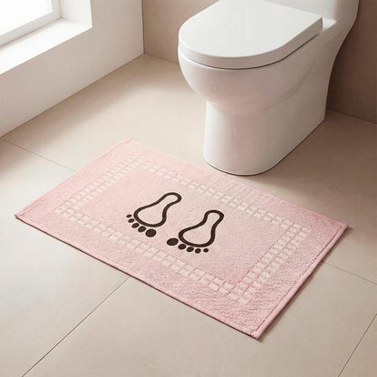 Kit 6 Tapetes de Banheiro Pezinho 45x70cm — 100% Algodão Premium Cores Sortidas
