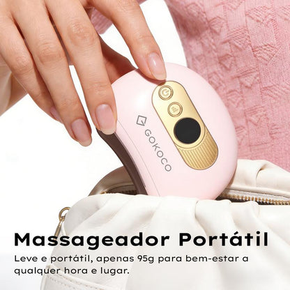 Massageador Inteligente GOKOCO para Rosto e Corpo – 9 Níveis com Calor e Luz Vermelha