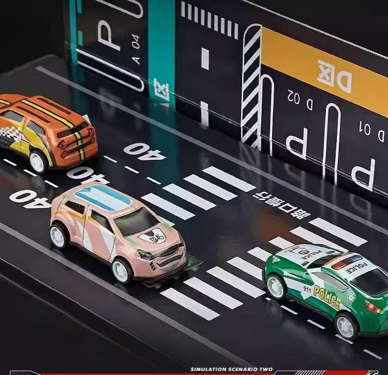 Kit Cidade Kids 48 Carrinhos de Fricção com Pista e Container