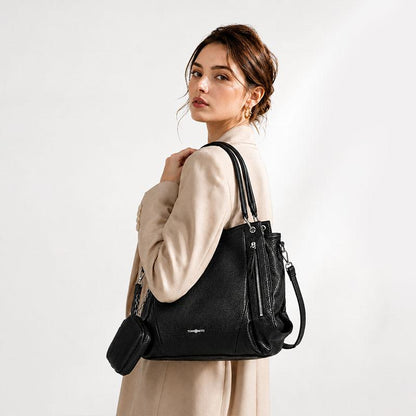 Bolsa Feminina Grande em PU Premium