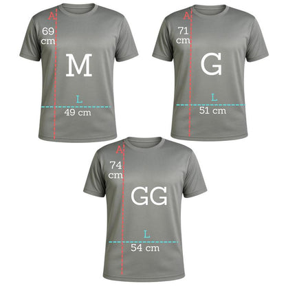 Kit 5 Camisetas Dry Fit Masculinas Básicas