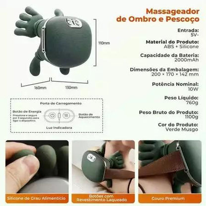 Massageador Ergonômico de Pescoço e Ombros