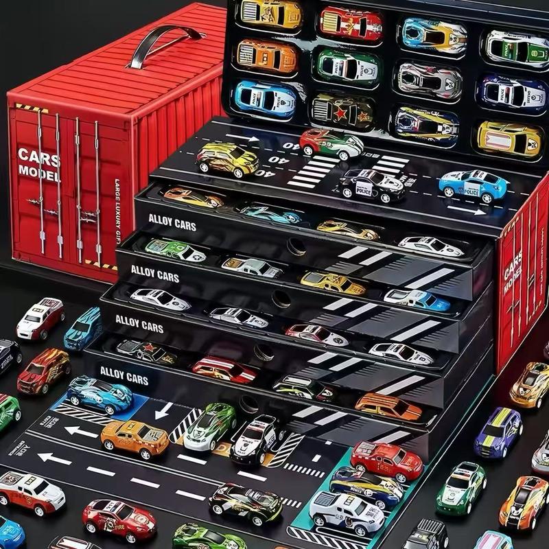Kit Cidade Kids 48 Carrinhos de Fricção com Pista e Container