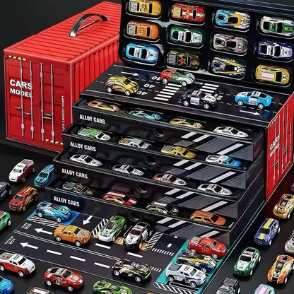 Kit Cidade Kids 48 Carrinhos de Fricção com Pista e Container